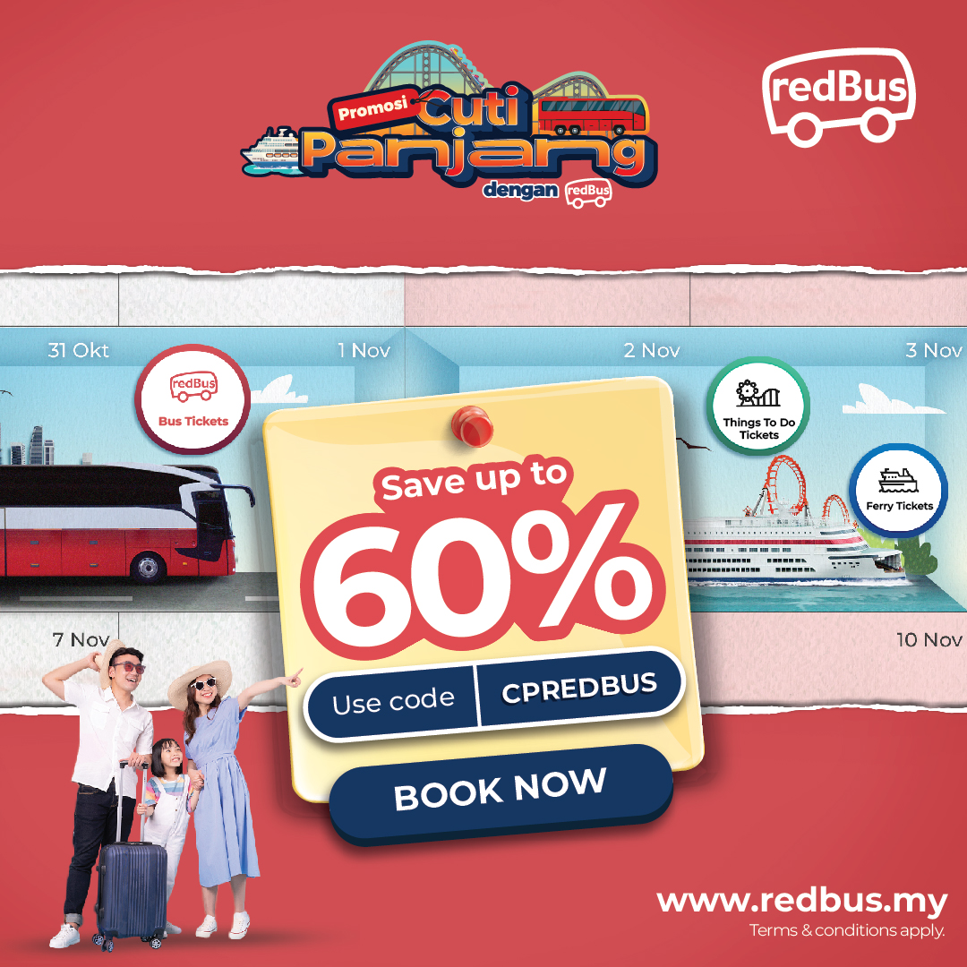 Deepavali Long Weekend Discounts on redBus Malaysia: Get Up to 60% Off on Bus Tickets!